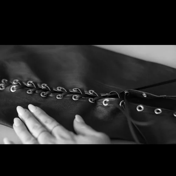 Taylor Lash X The Namesake Lace Up Leather Legging Size XS - Picture 2 of 6